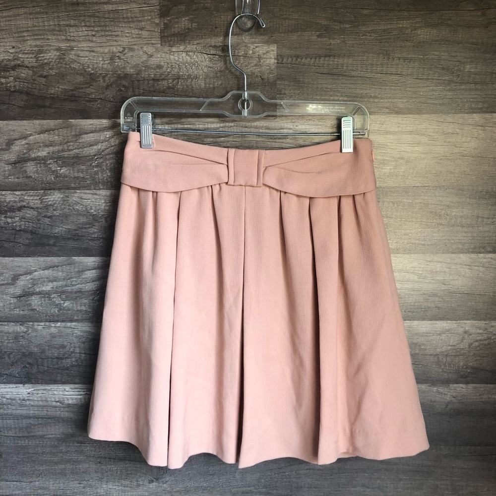 Minimum/Minimum Pink Pleated Bow Skirt Sz2 GUC
